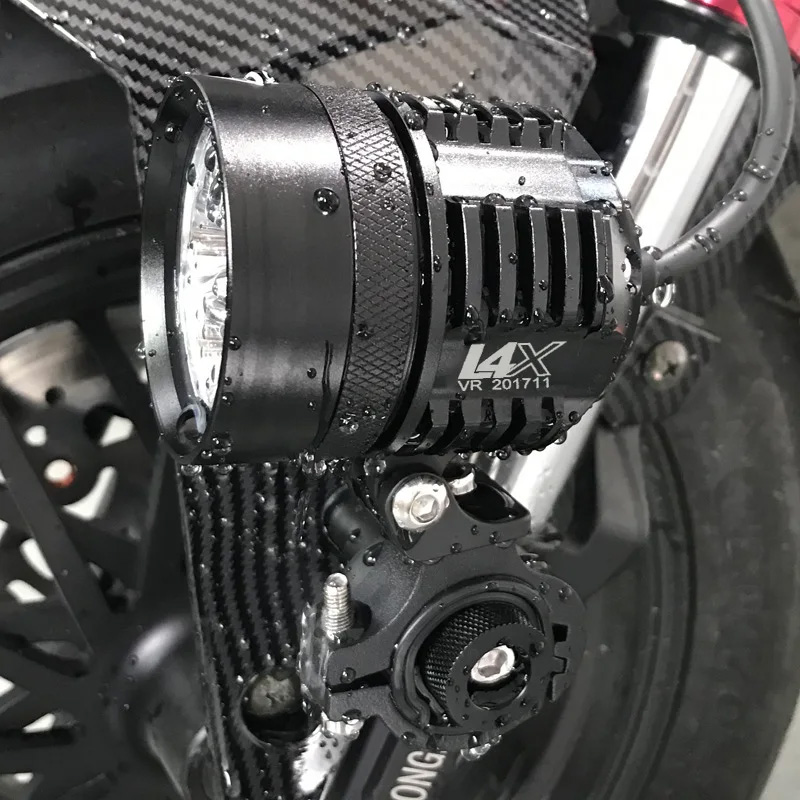 Double Colors LED Strobe Motor - Universal Motorcycle Led Headlight Projector review and price