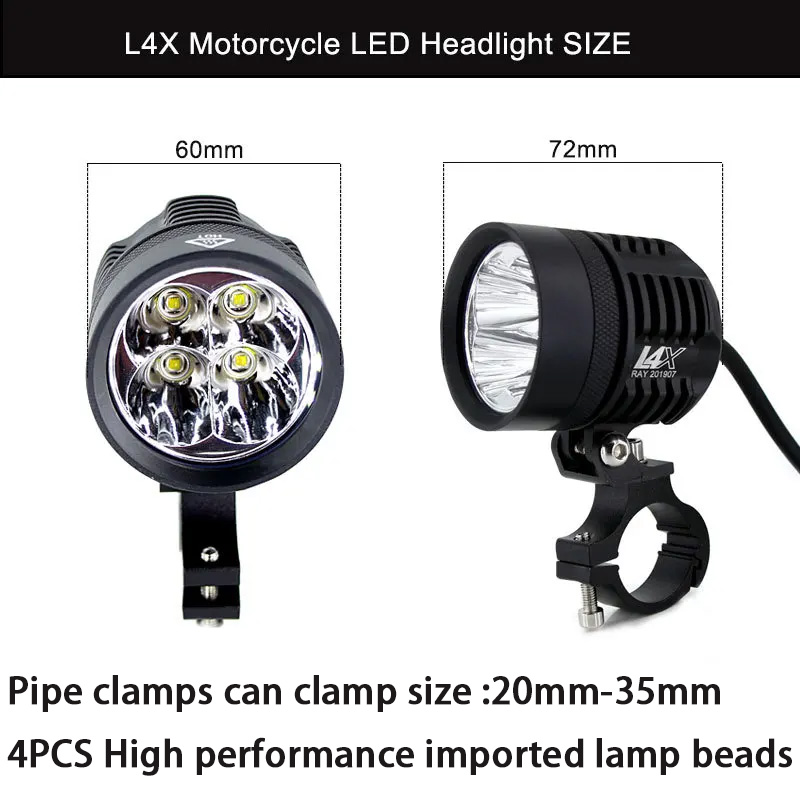 Double Colors LED Strobe Motor - Universal Motorcycle Led Headlight Projector review and price
