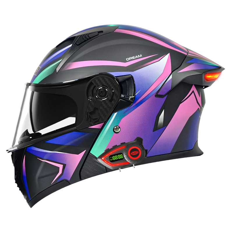 DOT Motorcycle Helmets Double  - Full Face Motorcycle Helmet With Bluetooth review and price