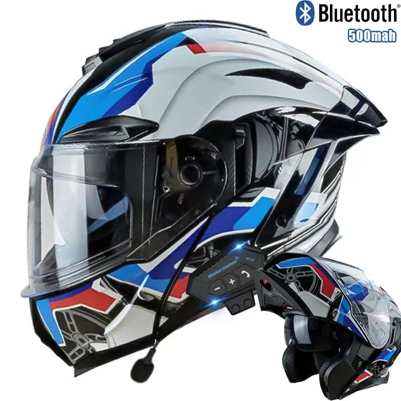 Flip up Motorcycle Helmet With - Full Face Motorcycle Helmet With Bluetooth review and price