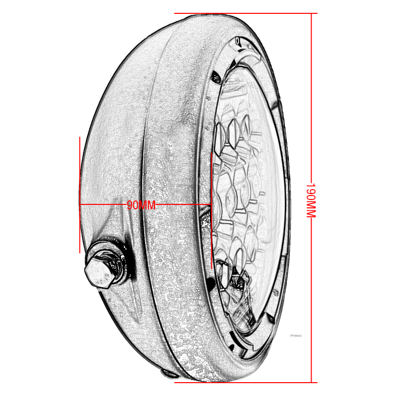 7inch LED Motorcycle Headlight - Universal Motorcycle Led Headlight Projector review and price