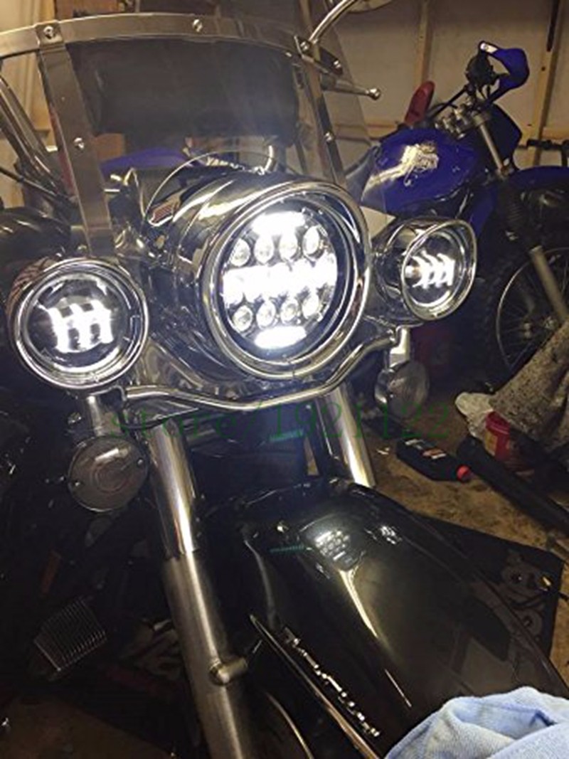 7inch LED Motorcycle Headlight - Universal Motorcycle Led Headlight Projector review and price