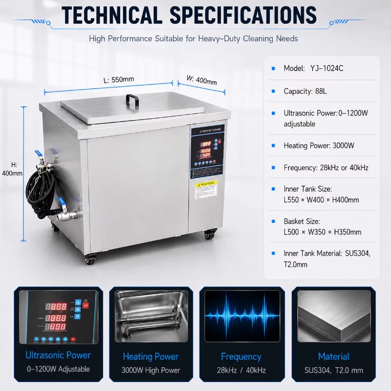 88L Ultrasonic Cleaner Machine - Motorcycle Parts review and price