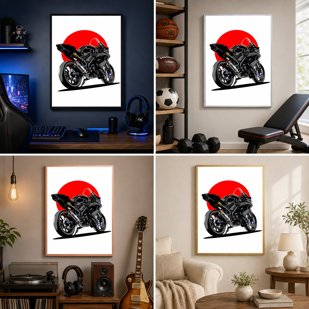 Black Sport Motorcycle Red Sun - Riding Gear review and price